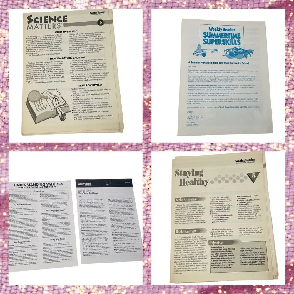 Vintage Weekly Reader Summer Superskills Reading Kit